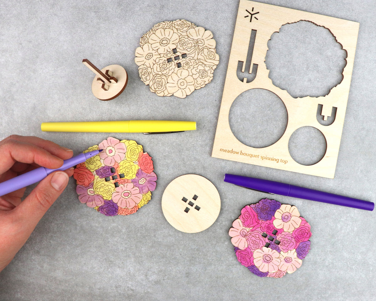 Meadow Bouquet Large Spinning Top Kit