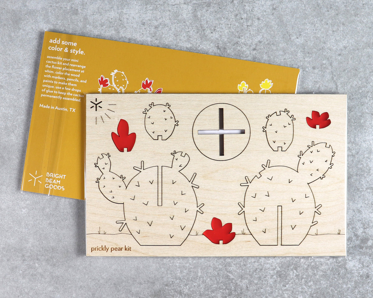 Prickly pear cactus kit in packaging