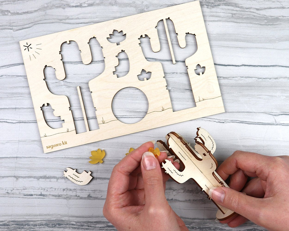 Saguaro cactus kit unpackaged