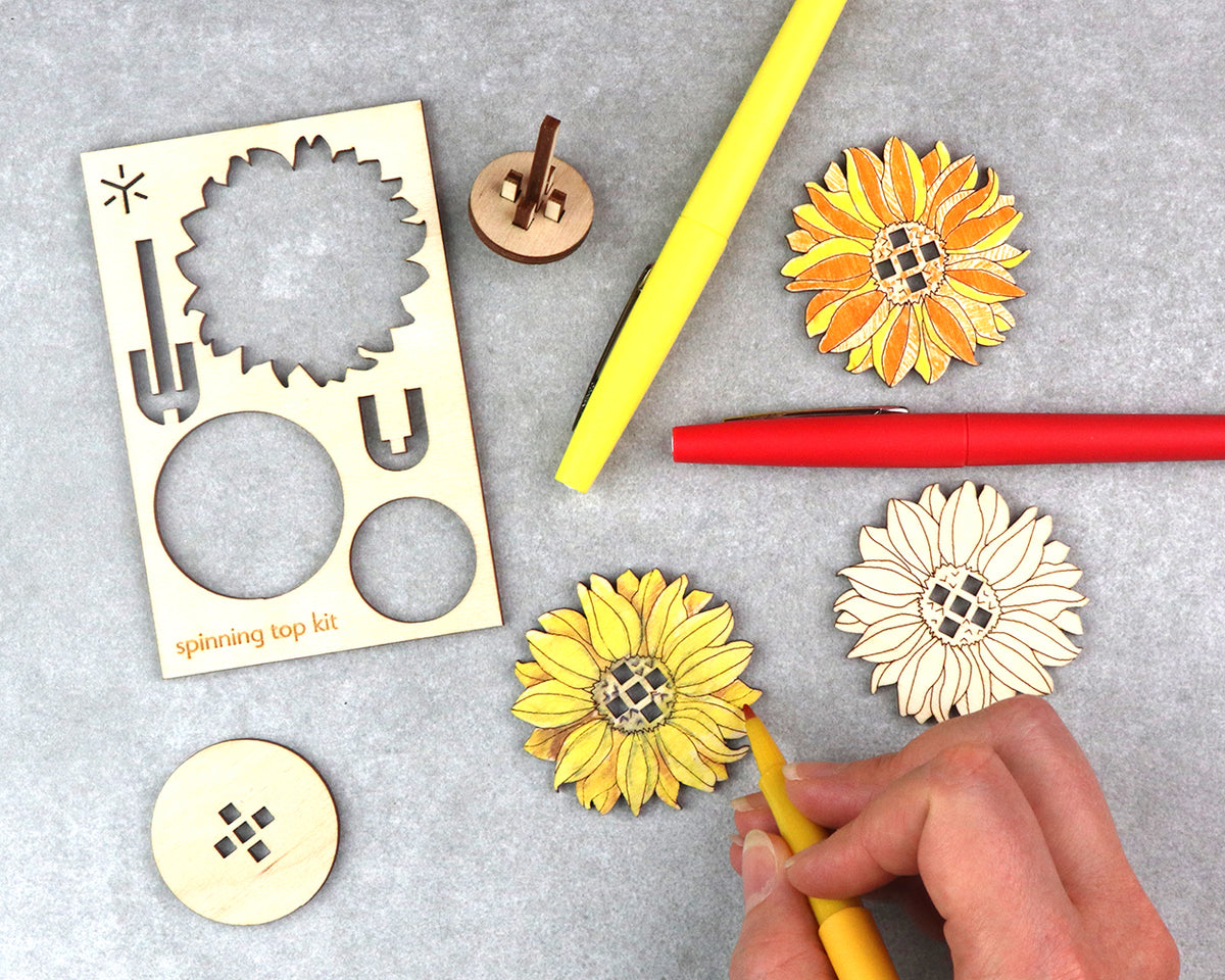 Sunflower Spinning Top Kit