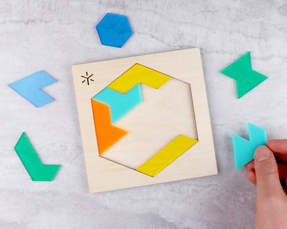 Funhouse Hexiamond Puzzle