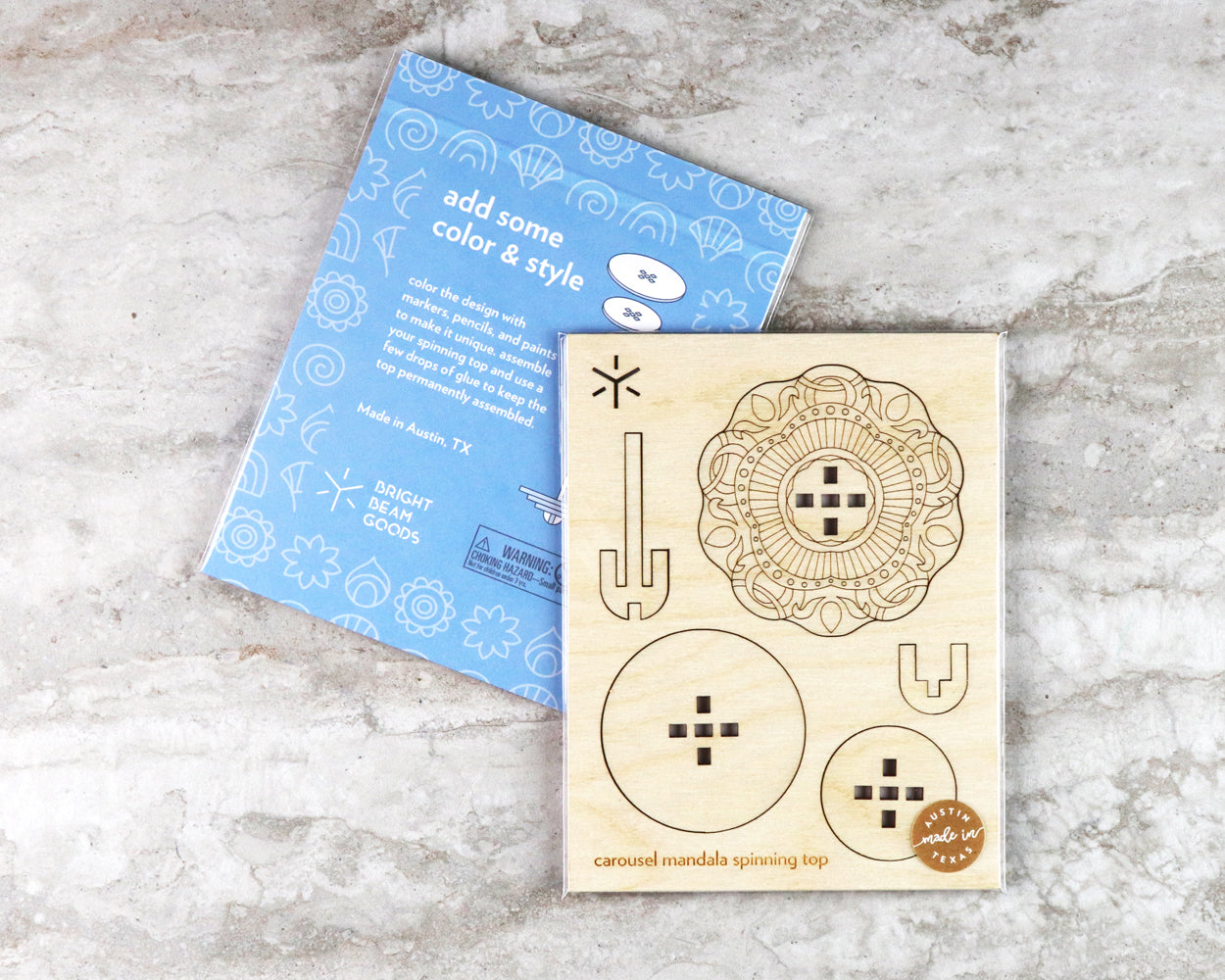 Carousel Mandala Large Spinning Top Kit