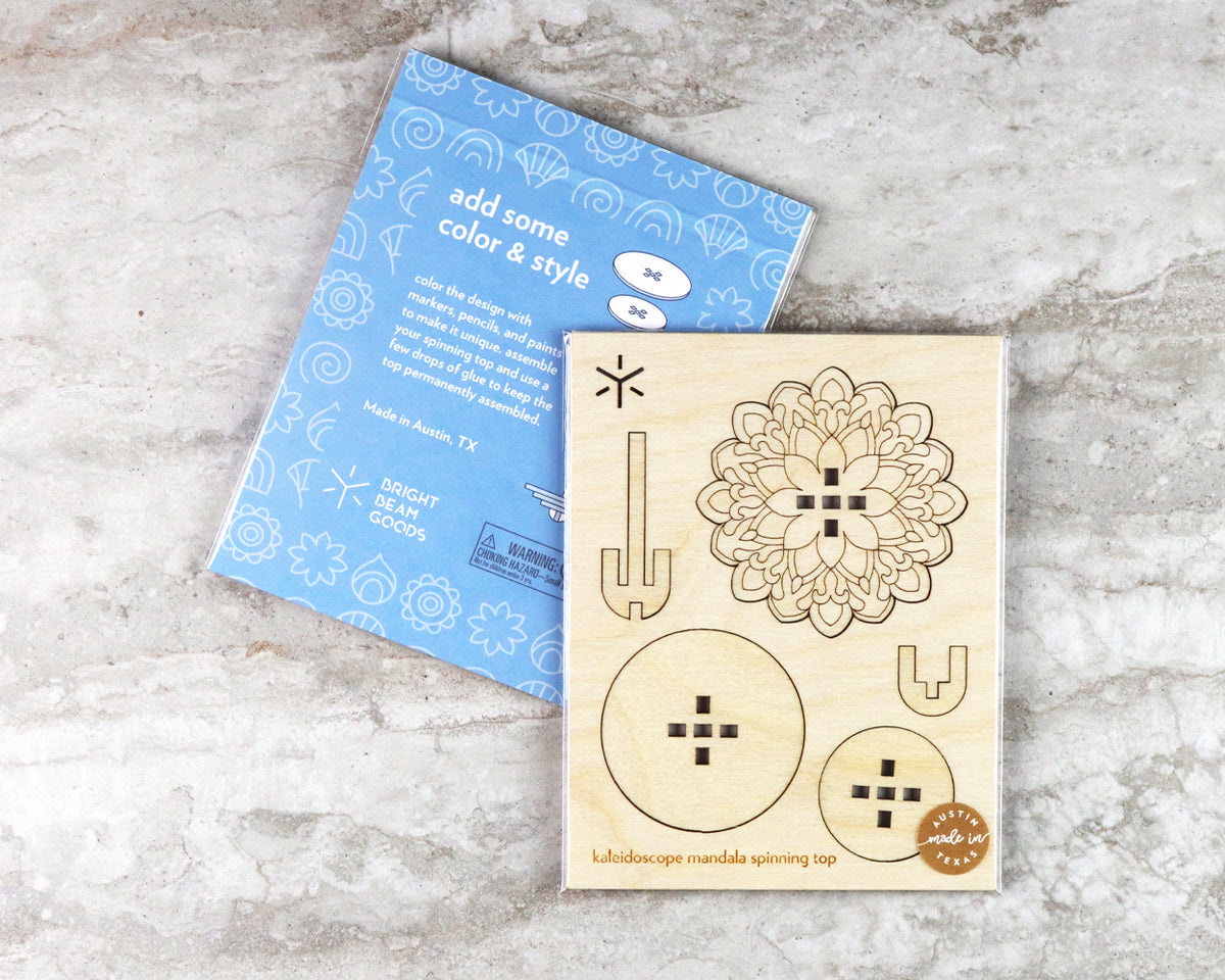 Kaleidoscope Mandala Large Spinning Top Kit