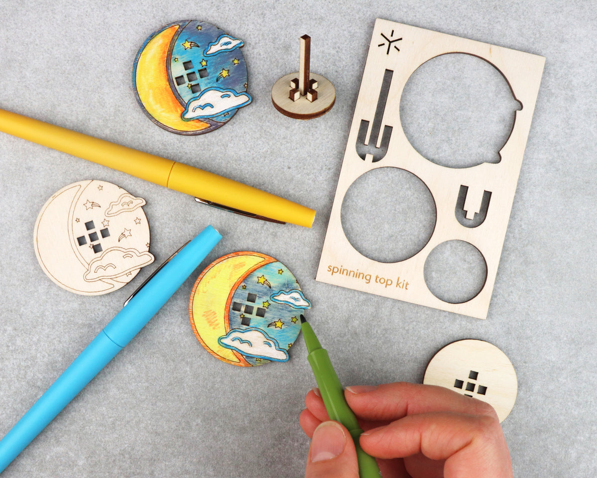 Moon Spinning Top Kit
