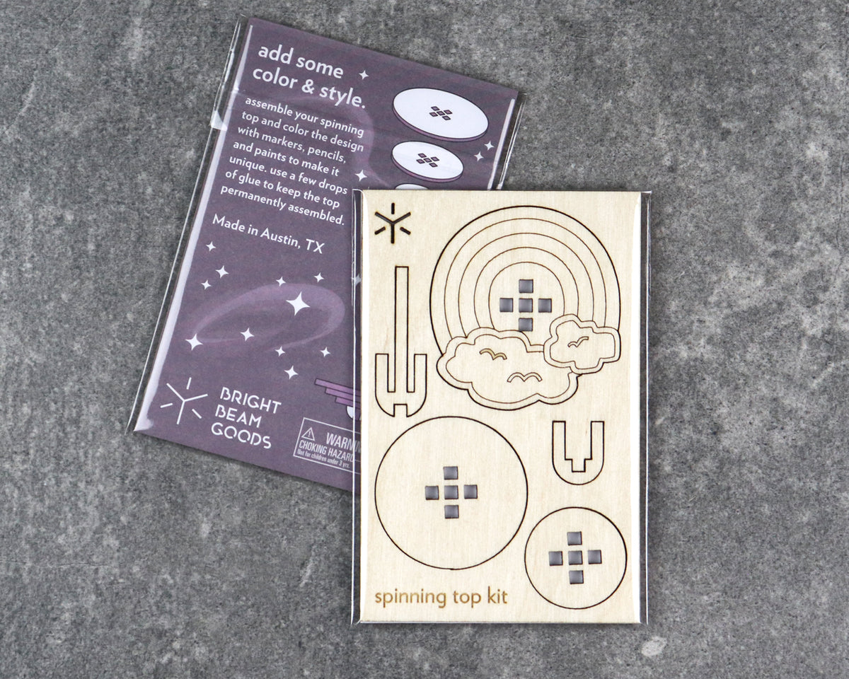 Rainbow Spinning Top Kit