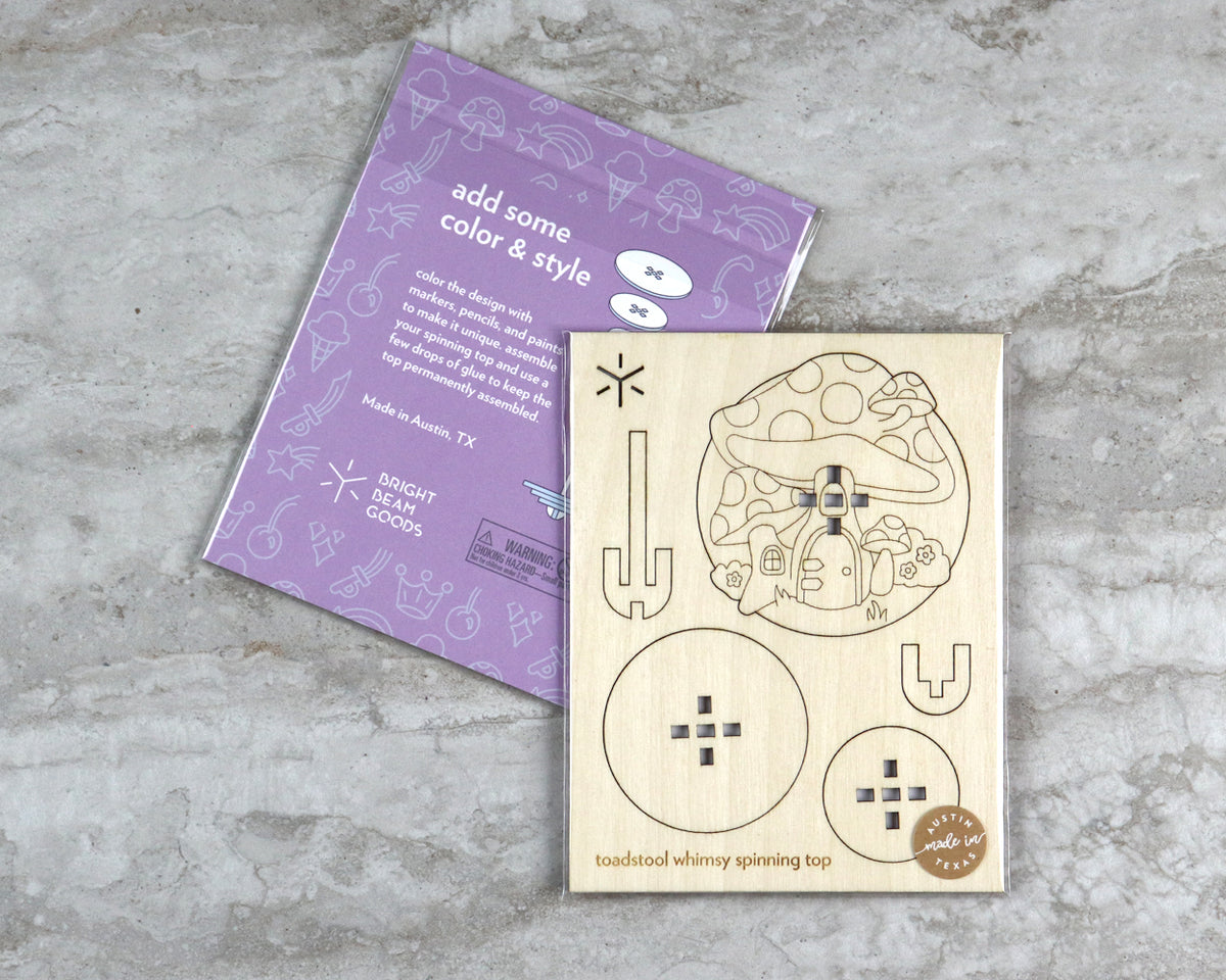 Toadstool Whimsy Large Spinning Top Kit