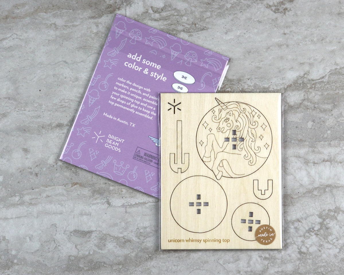 Unicorn Whimsy Large Spinning Top Kit