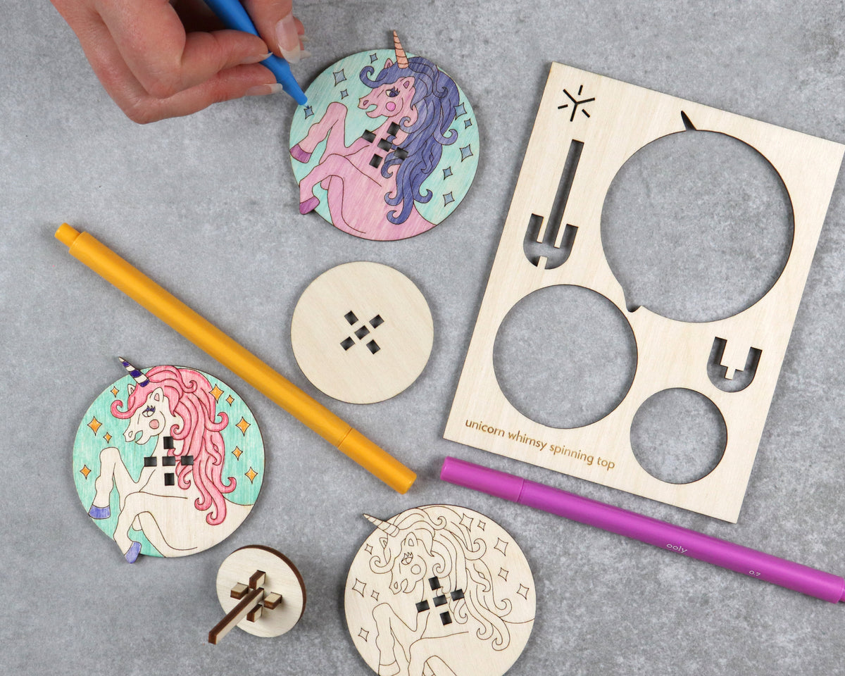 Unicorn Whimsy Large Spinning Top Kit
